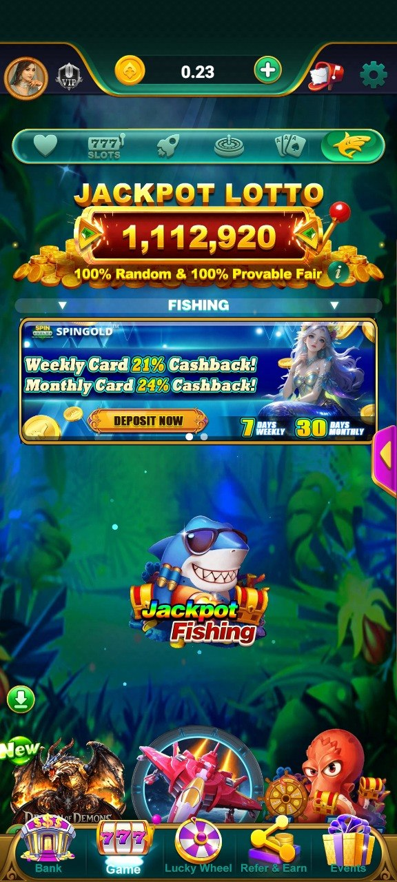 Card Games inside Spin Gold